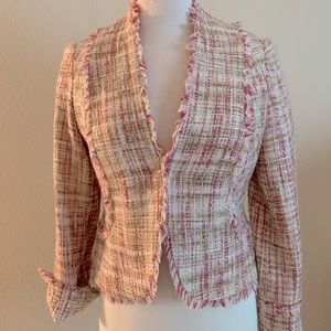 Eyelash tweed blazer